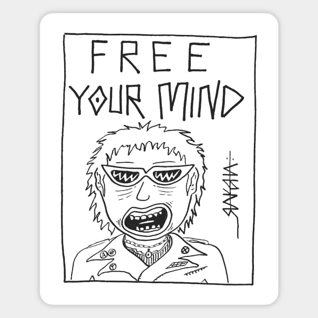 Free Your Mind Magnet by Raksha